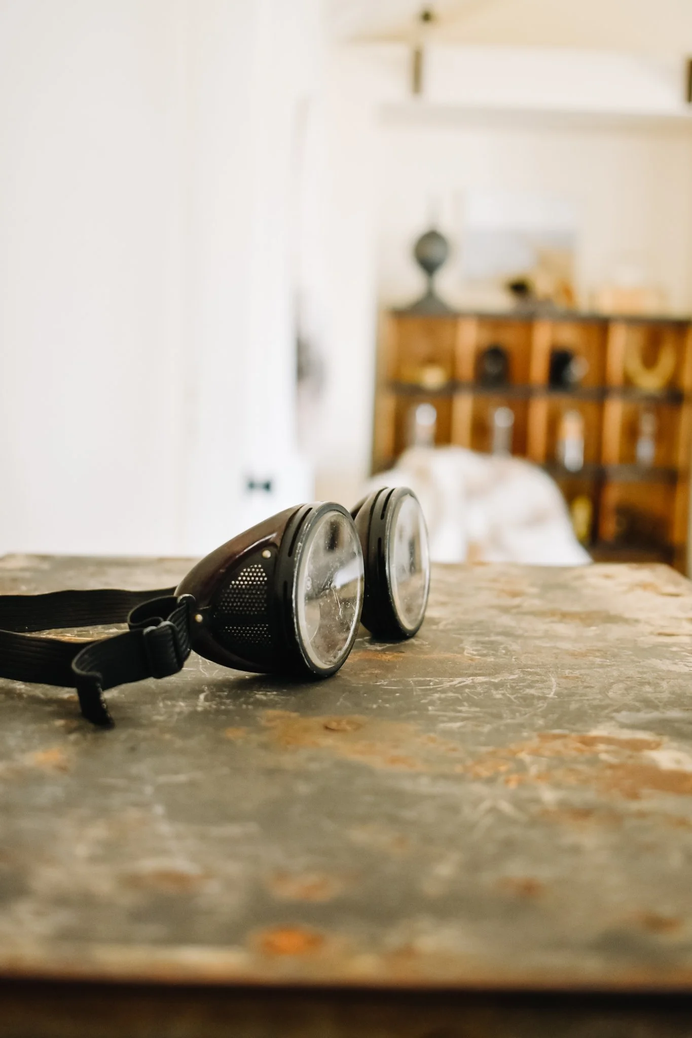 Vintage Motorcycle Goggles — The Vintage Round Top